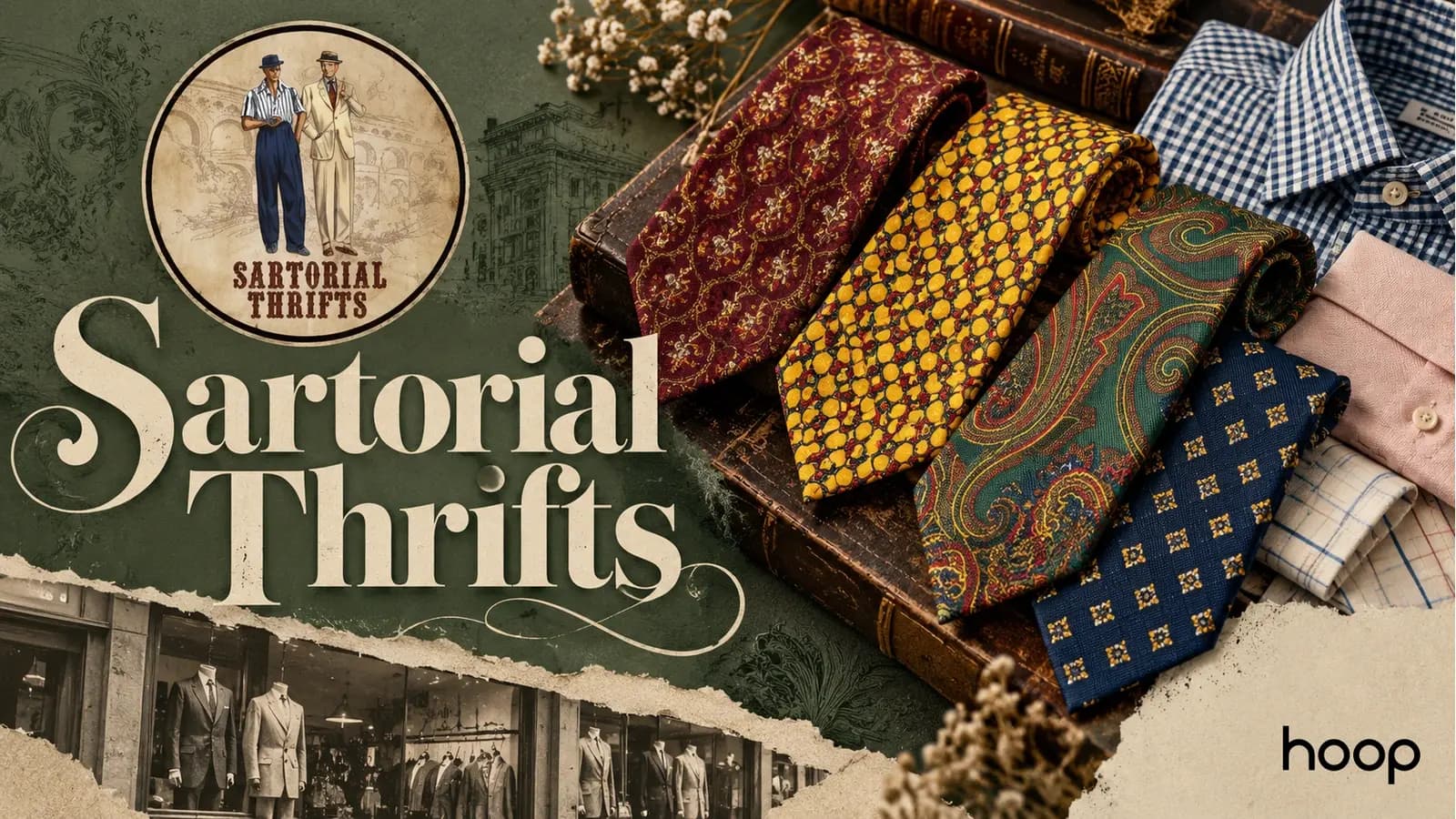 Sartorial Thrifts brand identity, logo system and WordPress storefront built from scratch by Hoop Interactive