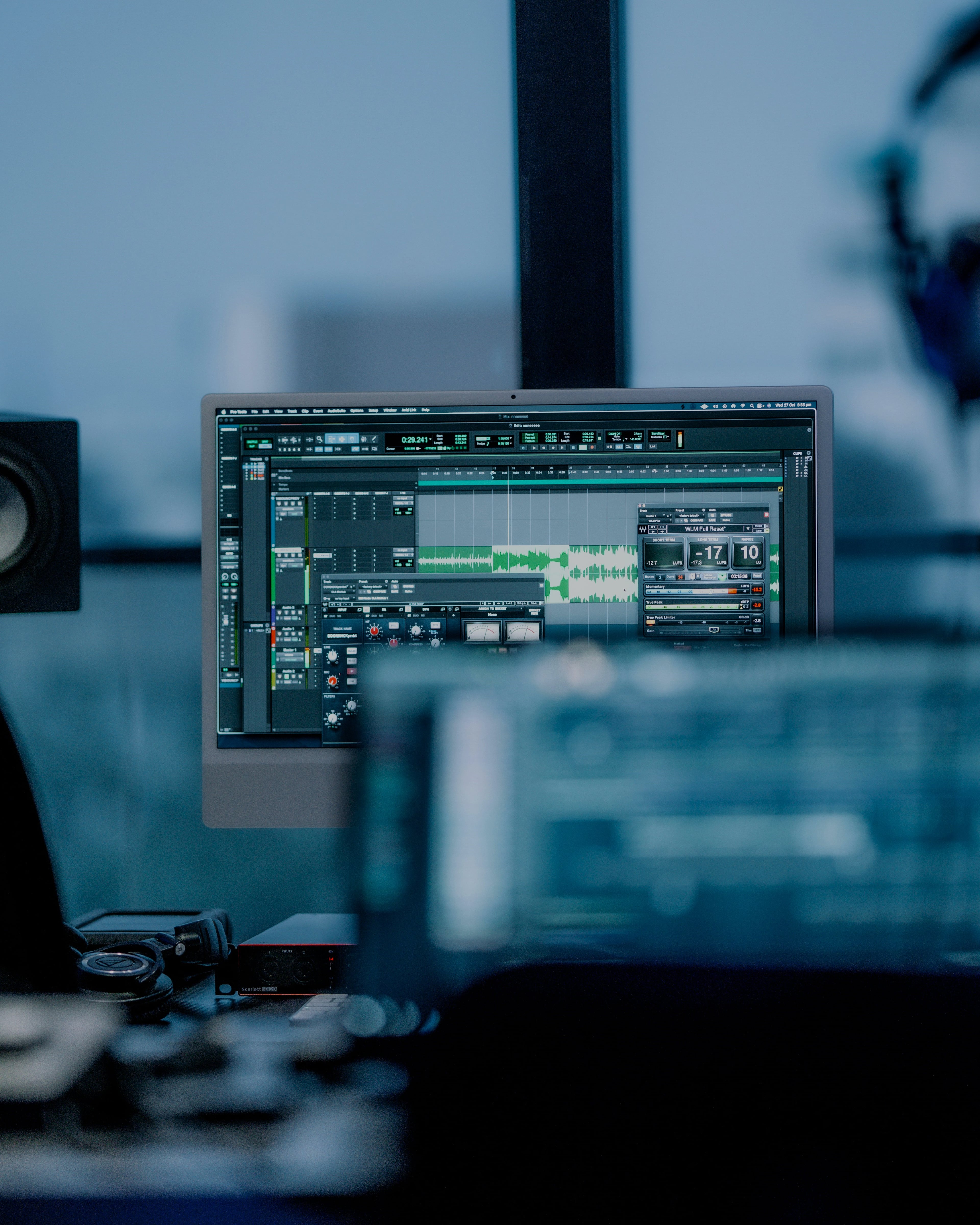 Modern workspace showing professional environment with computer setup